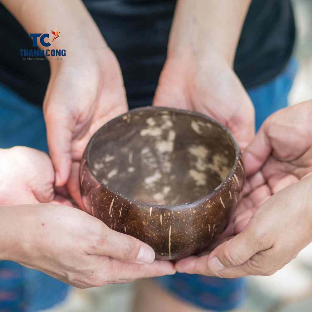 Coconut serving bowl